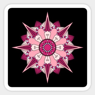 Pink Pastel Mandala Sticker